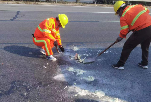 高淳公路下沉注浆加固